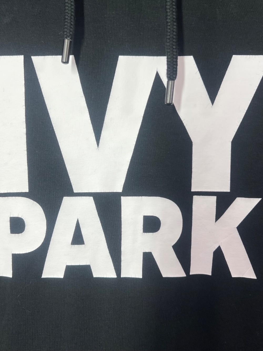 IVY PARK • Black Logo Pullover Hoodie S Oversized Graphic Sweatshirt Beyoncé - Picture 3 of 9